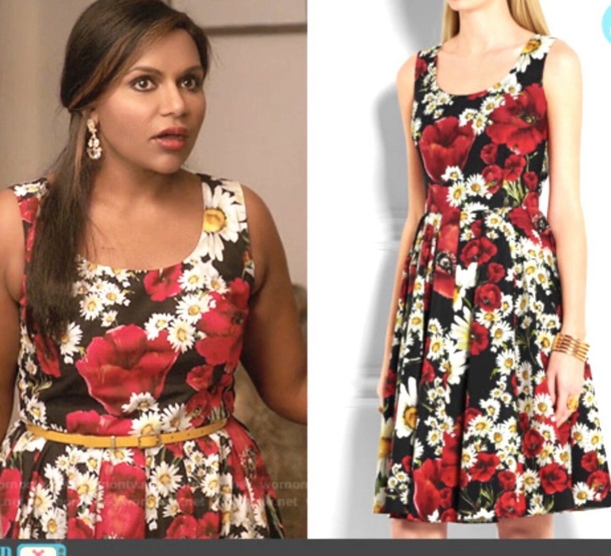 【VIP価格！関送込】DOLCE＆GABBANA フロントタイ付き minidress NWT 4 2016 DOLCE & GABBANA POPPY 42 44 6 8 M S D G Midi