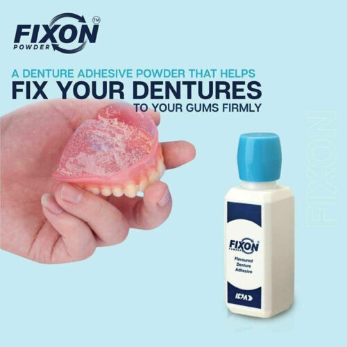Fixon Denture Adhesive powder 15 gm (pack of 6) ICPA + Free Shipping. - Picture 2 of 3