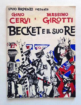Gino Cervi und Massimo Girotti in Beckett und sein König 1961 Programm