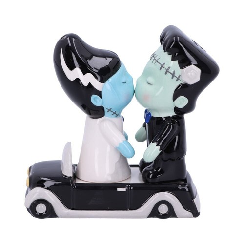Frankenstein and Bride Set shaker sale e pepe 4,5" di Nemesis Now porcellana - Foto 2 di 7