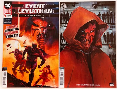 Event Leviathan #1A & 1B Lot (2019 DC Comics) Brian Michael Bendis,Maleev,NM-/NM