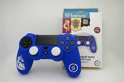 20x Belsis Premium Super Grip Silicon Skin Case & Analog Caps für PS4 Controller