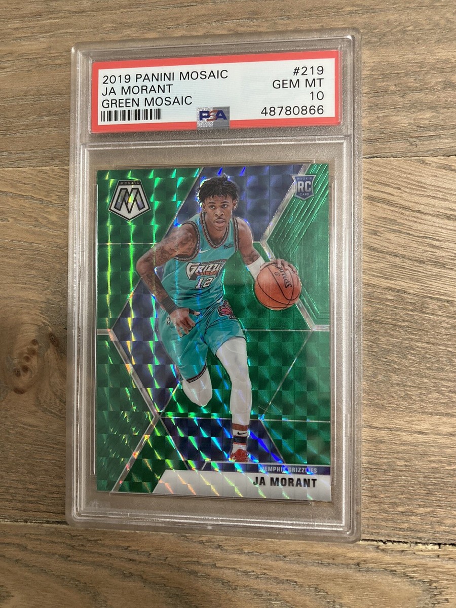 2019 Ja Morant - Panini Green Mosaic Prizm - NBA Rookie Card RC 