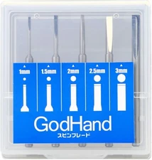 GodHand Pin Vise Spin Mold Blade Set of 5 1mm-3mm GH-SB-1-3 - US Fast Ship