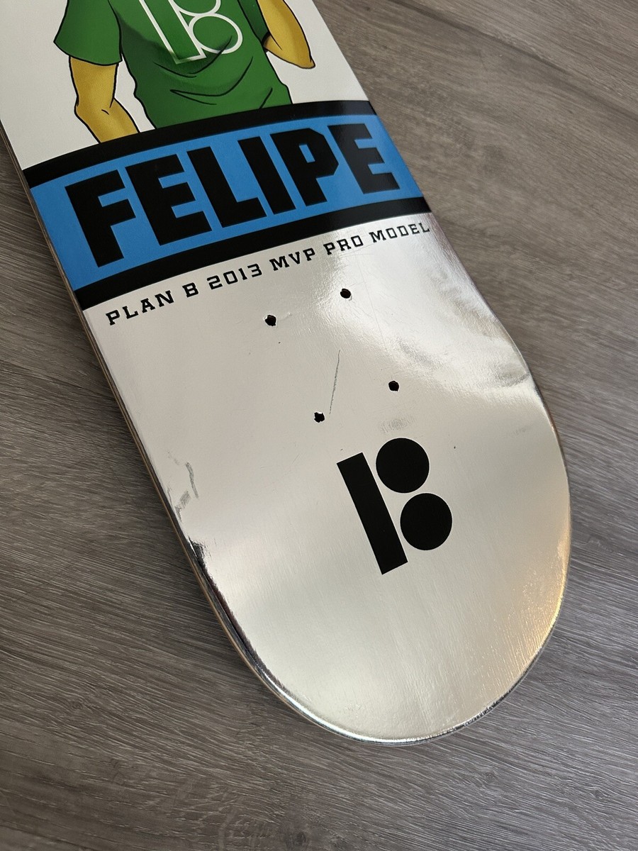 PLAN B Felipe Gustavoモデル 7.87インチ Plan B Skateboard Felipe Gustavo Signed MVP Deck, Rare