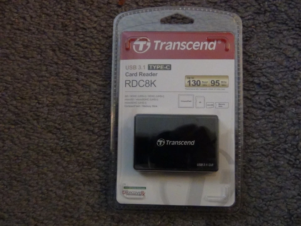 3 Transcend RDC8 Card Reader USB3.1 for CF/SD/SDHC/SDXC/Micro SD SDHC SDXC US - Image 4 of 4