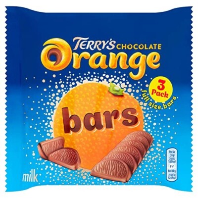 Terry's Chocolate Orange Bars 3 x 35g Pack Full Size Riegel KOSTENLOSER VERSAND UK
