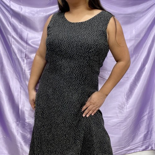 Chadwicks Polka Dot Casual Long Dress 