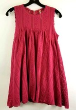 Free People Womens A Line Lace Dress Purple Floral Scoop Neck Sleeveless Zip XS