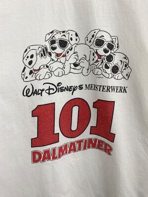🇺🇸 Vintage 90s 101 Dalmatians Disney Pictures Movie T-Shirt size
