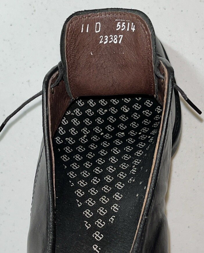 Allen Edmonds Shoes Mens Black 11D Cushion Heel Pad Dress  display picture 3
