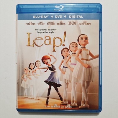Leap! [2016] (Blu-ray + DVD, Widescreen) Kids Animation Family Fun - EXCELLENT