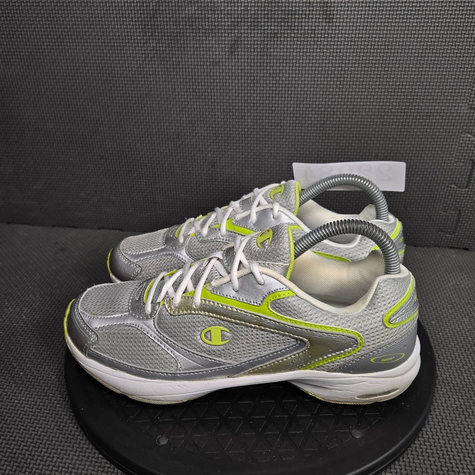 Champion Toning Zapatos Cómodos Mujer Talla 8 Gris Verde Zapatillas Deportivas Tenis Foto 3 de 4