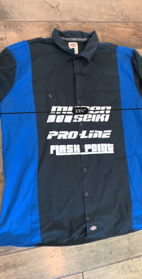 DICKIES RACE LIKE A GIRL WORK SHOP RACING PIT CREW GARAGE MECHANIC Size 2XL Foto 4 de 4