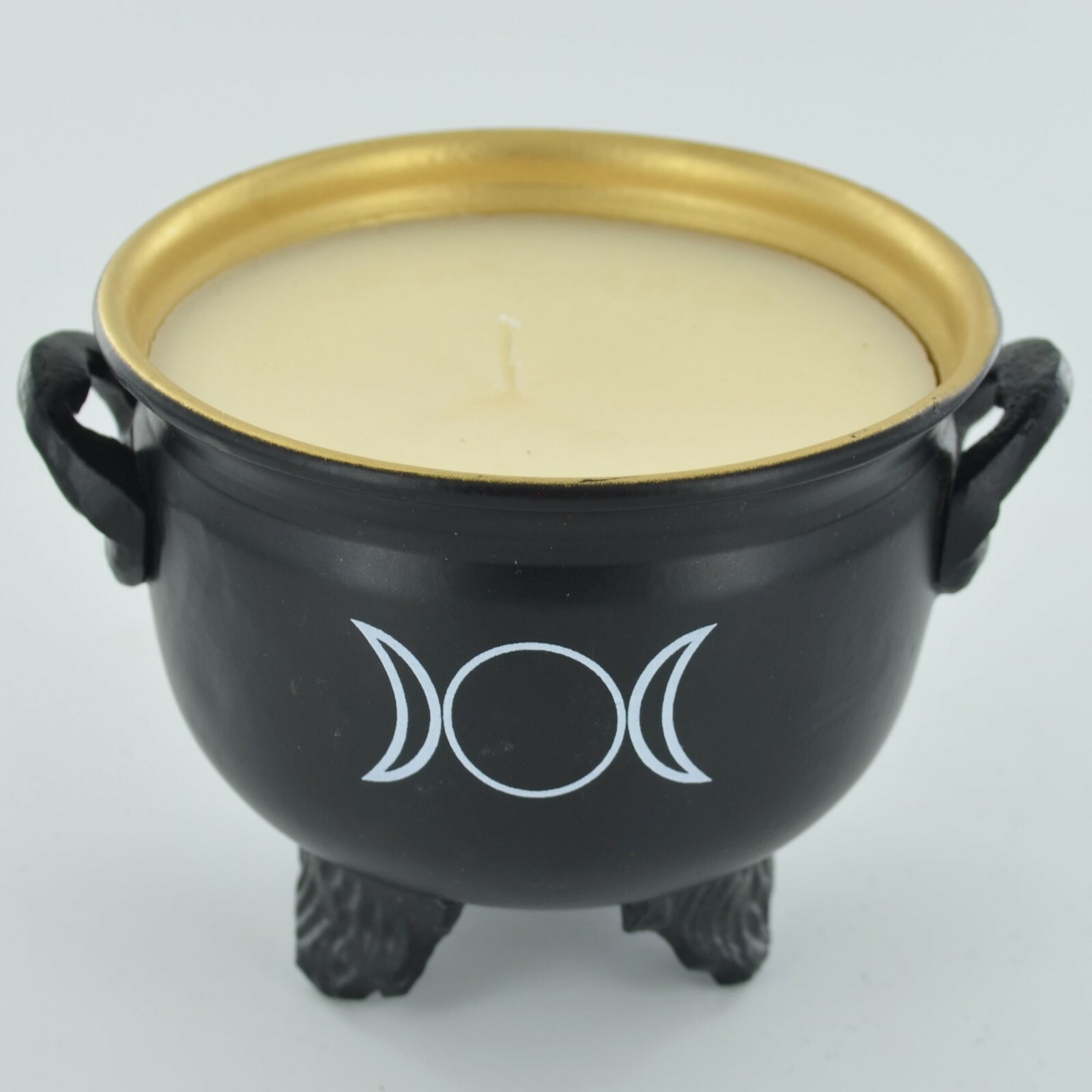 Cauldron Soya Wax Candle Tripple Moon Pagan Symbol Wicca  Alter Accessory 40172
