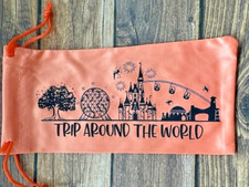 Soft Eye Sunglasses Orange Accessory Pouch Pull Top Trip Around the World  Park
