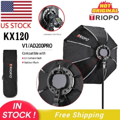 US Triopo KX120 47.2'' Octagon Umbrella Softbox Diffuser Fr Godox Flash Speedlite
