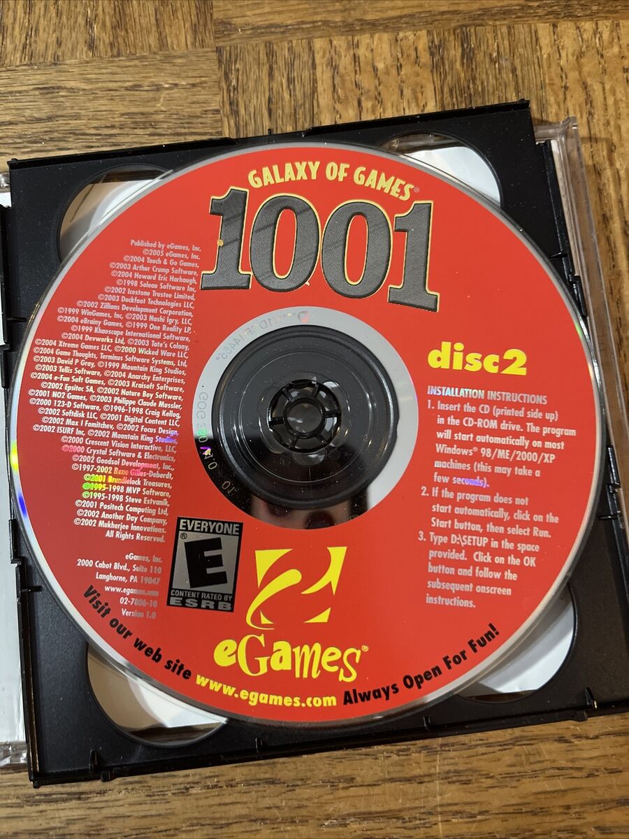 Galaxy Of Games 1001 PC CD Rom