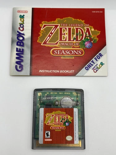 The Legend of Zelda Oracle of Seasons (Game Boy Color) + Manual - Authentic