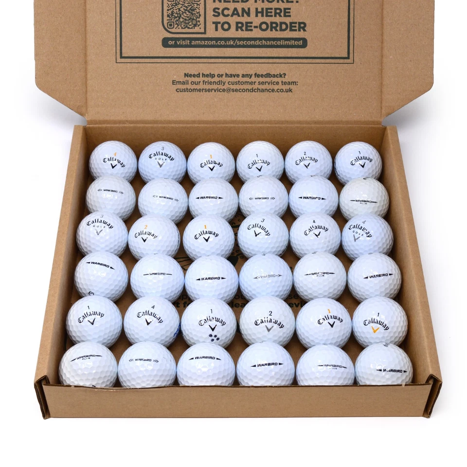 Callaway Warbird Golf Balls Grade A Recycled Used Lake Balls 12-100 Ball Packs - Image 2 of 4