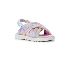 NWT Wonder Nation Girls Tie-Dye Puff Cross Band Sandal. Size : 12