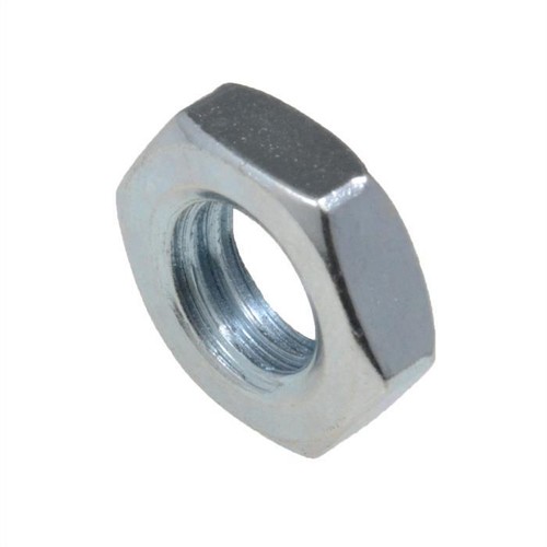 Qty 1 Hex Thin Lock Nut M16 x 2.00p Metric Coarse Zinc Class 8 High Tensile - Picture 2 of 3