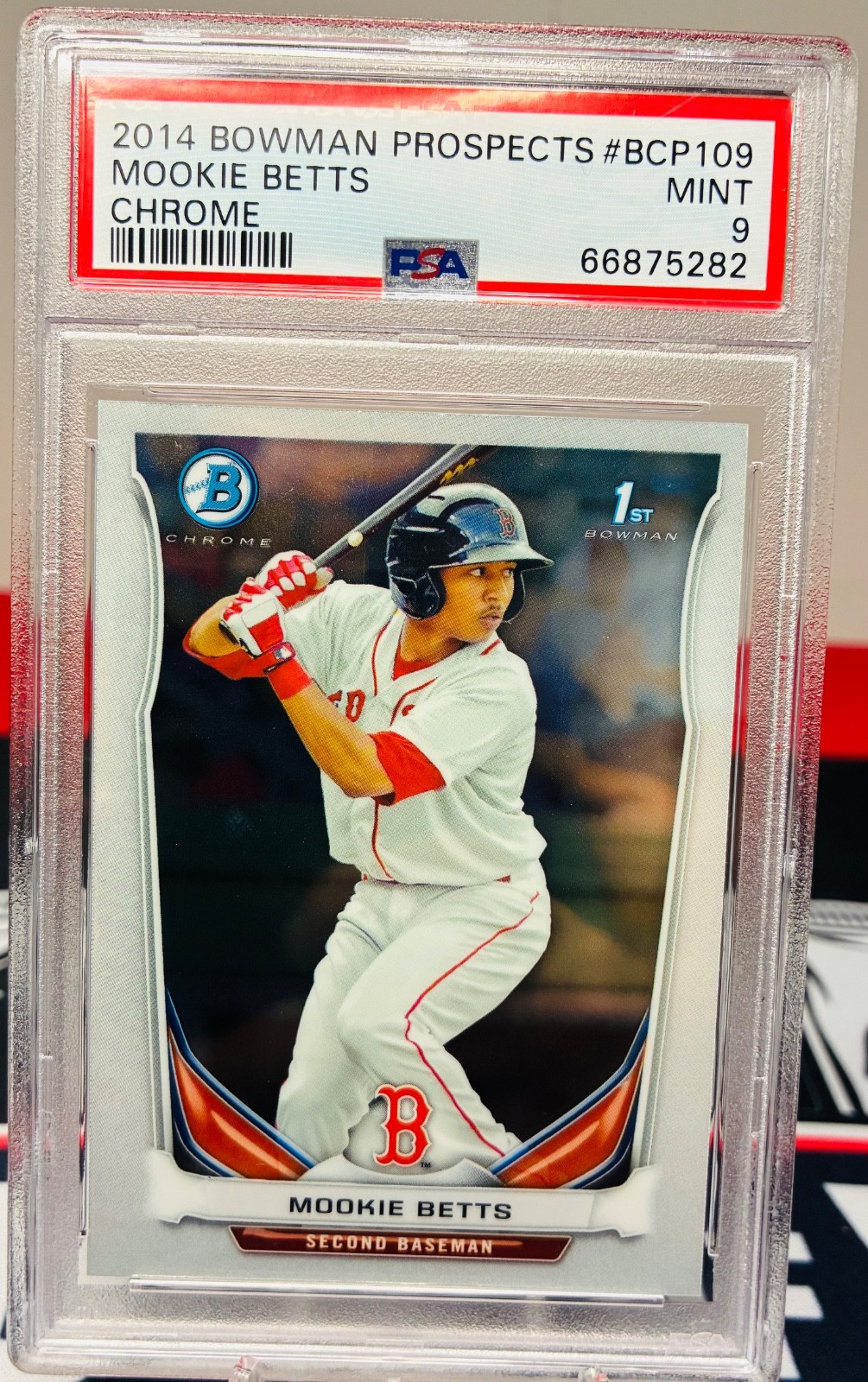 2014 Bowman - Prospects Chrome Mookie Betts #BCP109 (RC)
