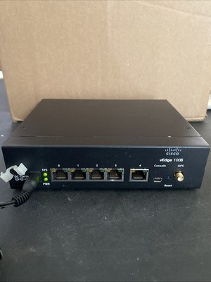 Cisco / Viptela vEdge 100B 5-Port SD-WAN Router With Power Cord