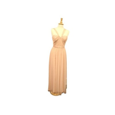 Amsale Aisha Floor Length Tulle Bridesmaid Dress Blush