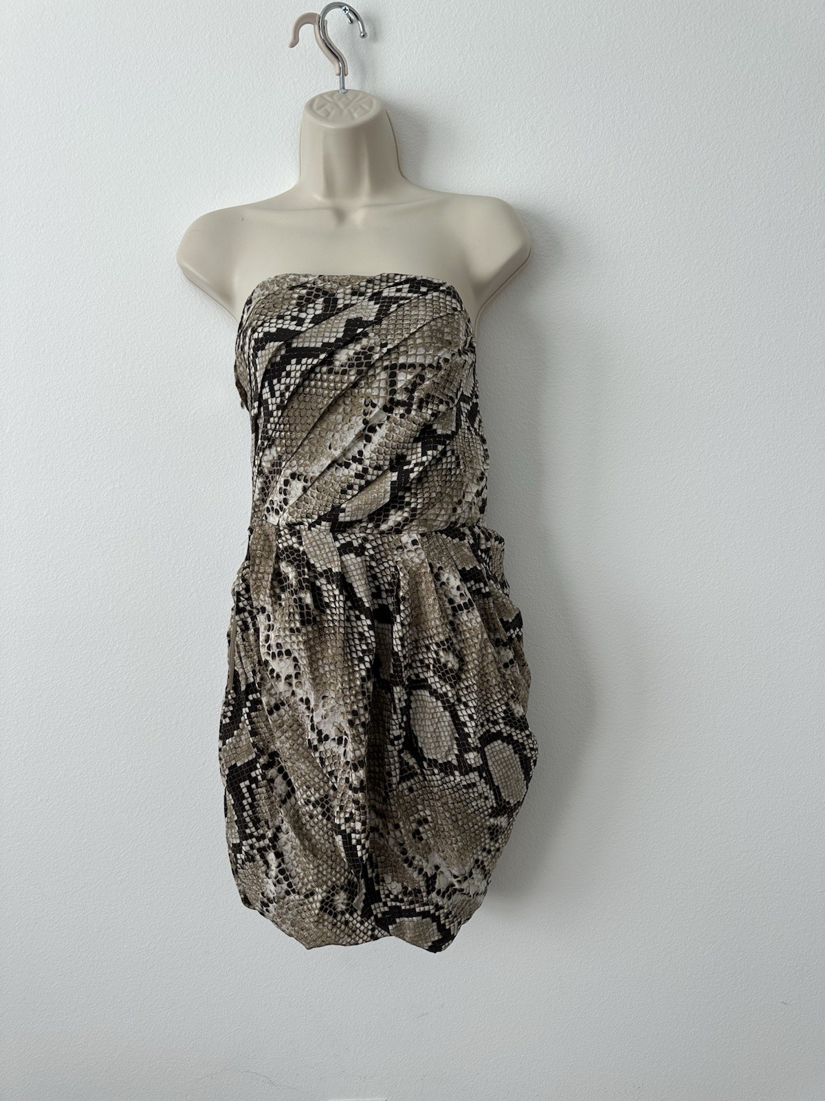 NWT Michael Kors Snake Python Print Strapless Min… - image 1