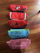 5 Trader Joe's Mini Insulated Lunch Bag Box Tote Bag - Red, Pink  Blue