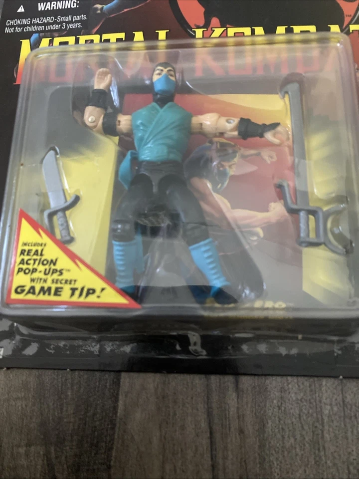 Mortal Kombat Sub-Zero Spring Action Ice Fist 1994 复古电影玩具 孩之宝 阅读 — 第 2/4 张图片