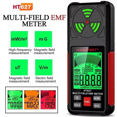 Electromagnetic Radiation EMF Meter Detector Tester Field Digital LCD Equipment