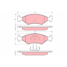 Satz Bremsbeläge 24435180 Bremsklötze vorne für Ford Puma EC
