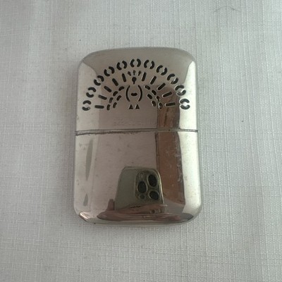 Vintage Mikado   Stainless Steel Pocket Hand Warmer   Made In Occupied Japan