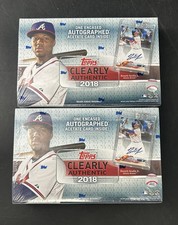 2X LOT 2018 Topps Clearly Authentic Baseball Factory Sealed Hobby Box Ohtani RC