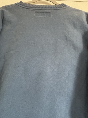 VINTAGE 90s B.U.M. EQUIPMENT Classic Edition Blue Crewneck Sweatshirt Size L - Picture 6 of 6