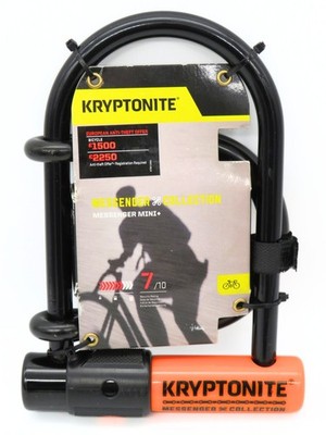 Kryptonite Evolution Fahrradschloss Messenger Mini+ Sold Secure Fahrrad silber