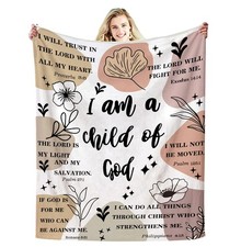 Christian Gifts for Women Inspirational Bible Verse Blanket Religious Scriptu...