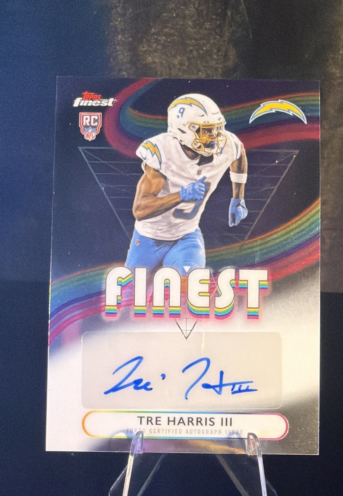 2025 Topps Finest - Rookie Finest Autographs Tre Harris #RFA-TH (AU, RC)