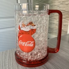 Coca Cola Crushed ice Chiller Mug 400ml Iconic Santa Holidays Are Coming NEW