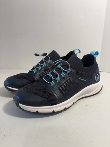 Kerrits Groundwork Waterproof Sneaker Blue Laceless Rubber Women’s Size 10