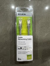 Image of Belkin 2m RJ45 Male to Male Fast CAT5e Snagless Patch Cable - Grey  new