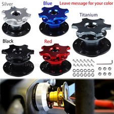 Universal Car Steering Wheel Quick Release Hub Racing Adapter Snap Off Boss Kit