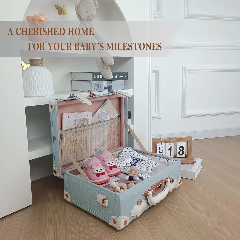 Чехол для детских сувениров, 16-дюймовая коробка для хранения памяти ручной работы, коробка для сувениров новорожденных, Vi... - Изображение 2 из 4