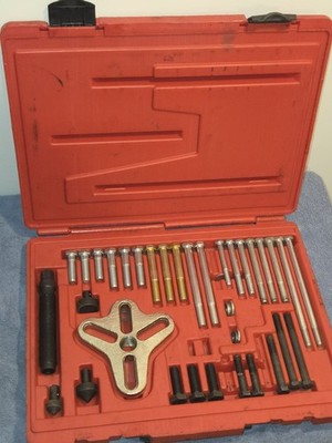 Used Snap-On Bolt Grip Puller Set with Case PB54A - 3 Bolts Missing