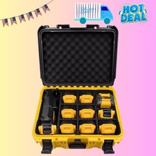Dewalt Battery Storage Box - Hard Case with Adjustable Dividers Case Only