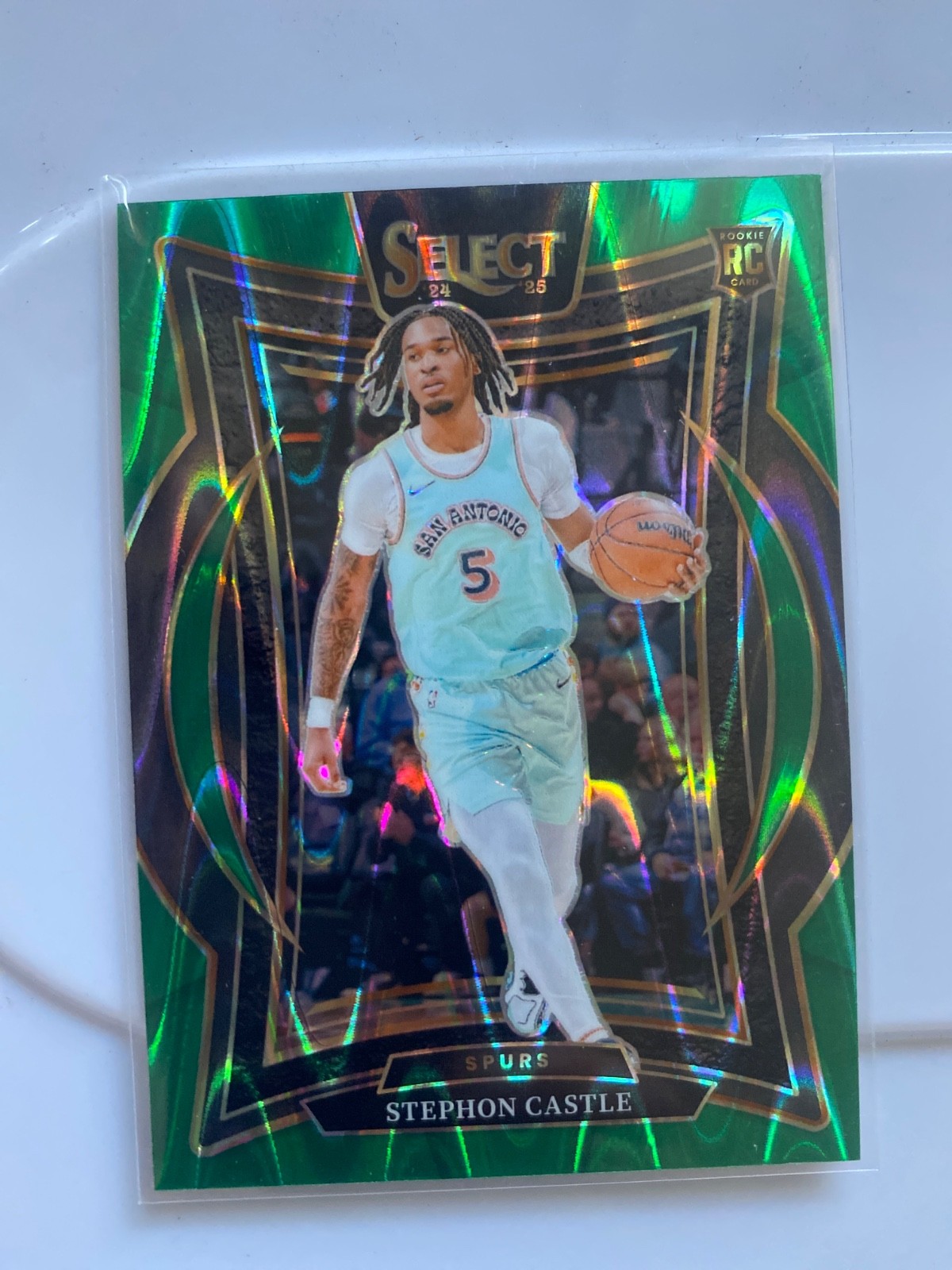 2024-25 select green tectonic stephon castle #72