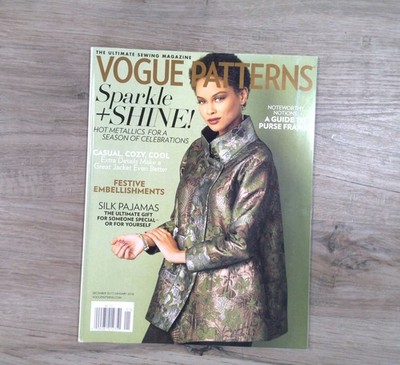 Vogue Patterns Magazine Dec 2017 Jan 2018 Sparkle Shine Sewing Fashion
