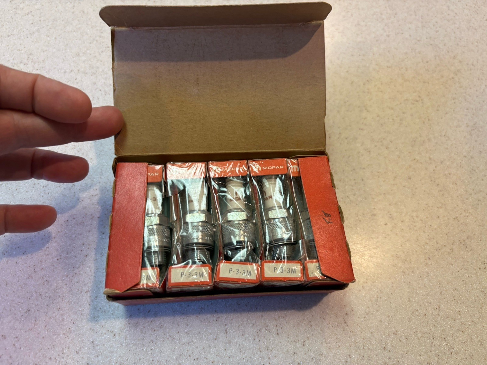 NOS Genuine Mopar P-3-3M Spark Plugs Dealer Service 10 Pack